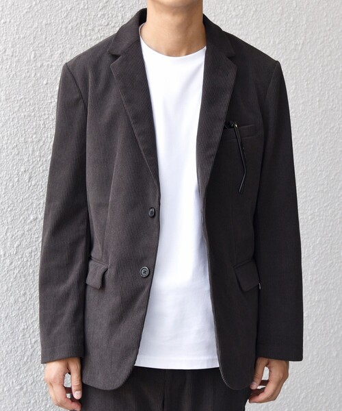 SHIPS any（シップス エニィ）の「SHIPS any:〈洗濯機可能〉SOLOTEX(R) コーデュロイ セットアップ ジャケット & イージーパンツ◇（セットアップ・メンズ・ブラック/ブラウン/チャコールグレー・X-LARGE/LARGE/MEDIUM/SMALL）」の22枚目の写真