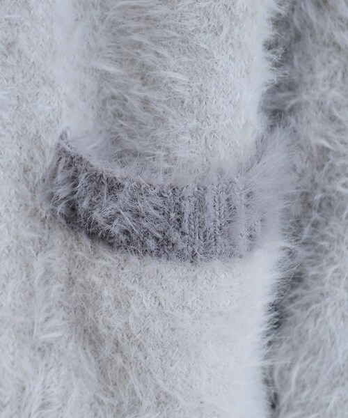 tk.TAKEO KIKUCHI（ティーケータケオキクチ）の「【WEB限定】バイカラーフェザーニットカーディガン（カーディガン/ボレロ・メンズ・ダークグリーン/ブラック/ライトグレー/ブルー・01/03/02）」の16枚目の写真