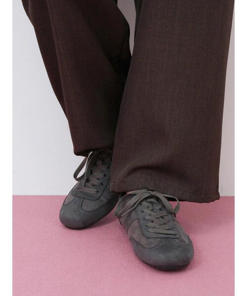 Samansa Mos2 blue（サマンサモスモスブルー）の「クラシックスニーカー（ドレスシューズ・レディース・グレー/ブラック/キナリ・L/M）」の6枚目の写真