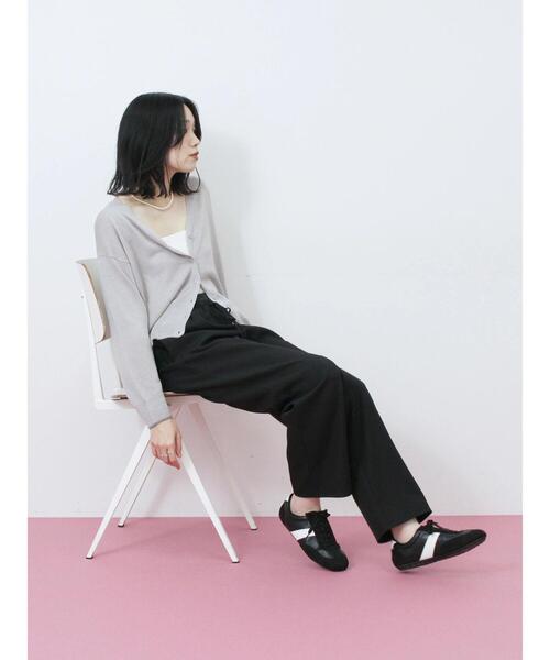 Samansa Mos2 blue（サマンサモスモスブルー）の「クラシックスニーカー（ドレスシューズ・レディース・グレー/ブラック/キナリ・L/M）」の16枚目の写真