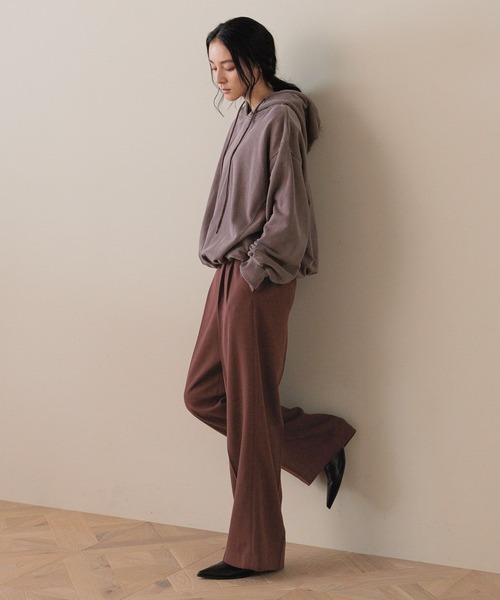 LOWRYS FARM（ローリーズファーム）の「バルーンウラケフーディ  581280（パーカー・レディース・パープル/チャコールグレー/ブラウン・FREE）」の9枚目の写真