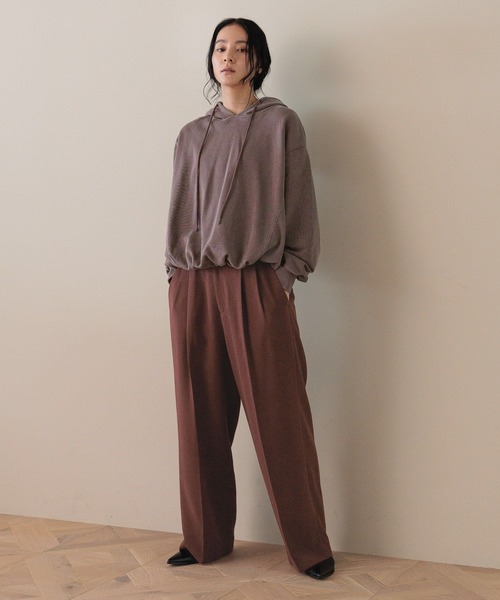 LOWRYS FARM（ローリーズファーム）の「バルーンウラケフーディ  581280（パーカー・レディース・パープル/チャコールグレー/ブラウン・FREE）」の11枚目の写真