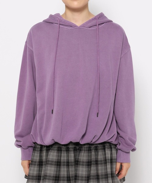 LOWRYS FARM（ローリーズファーム）の「バルーンウラケフーディ  581280（パーカー・レディース・パープル/チャコールグレー/ブラウン・FREE）」の18枚目の写真