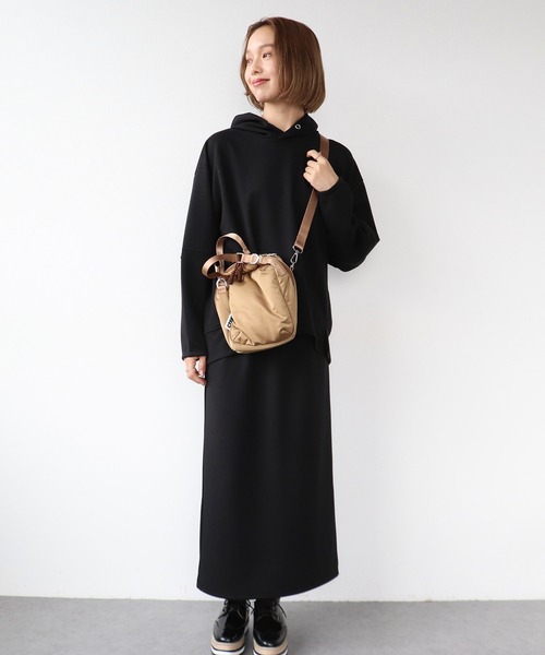 Three Four Time（ｽﾘｰﾌｫｰﾀｲﾑ）の「【Casselini】ナイロンBOXY BAG（ショルダーバッグ・レディース・ベージュ/グレー/ブラック・FREE）」の17枚目の写真