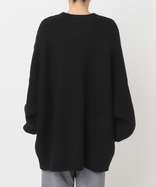 SEEALL（シーオール）の「SEEALL 別注 CREW NECK SWEATER SAU51/KJ684C：ニット（ニット/セーター・レディース・ブラック・FREE）」の8枚目の写真