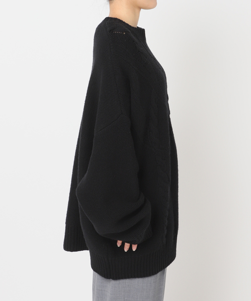 SEEALL（シーオール）の「SEEALL 別注 CREW NECK SWEATER SAU51/KJ684C：ニット（ニット/セーター・レディース・ブラック・FREE）」の9枚目の写真