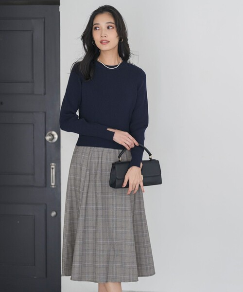 ANY SIS（エニィスィス）の「ドッキングニット ワンピース（ワンピース・レディース・ブラック系/ネイビー系9・MEDIUM/LARGE/SMALL）」の2枚目の写真