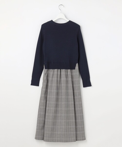 ANY SIS（エニィスィス）の「ドッキングニット ワンピース（ワンピース・レディース・ブラック系/ネイビー系9・MEDIUM/LARGE/SMALL）」の4枚目の写真