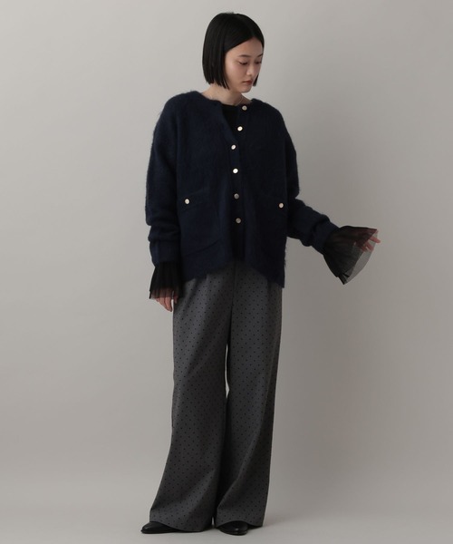 A part by(アパートバイ)の「ソデチュールプリーツプルオーバー_長袖(Tシャツ/カットソー・レディース・ブラック/ライトグレー/オフホワイト・FREE)」の6枚目の写真