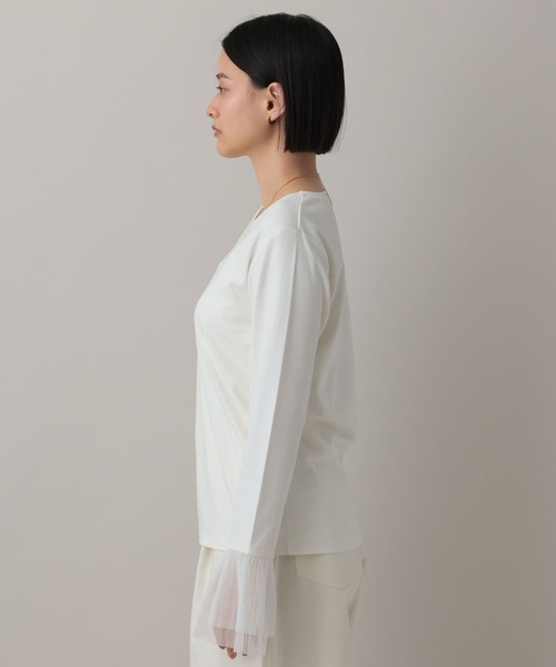 A part by(アパートバイ)の「ソデチュールプリーツプルオーバー_長袖(Tシャツ/カットソー・レディース・ブラック/ライトグレー/オフホワイト・FREE)」の15枚目の写真