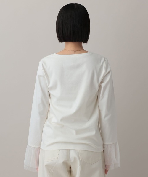 A part by(アパートバイ)の「ソデチュールプリーツプルオーバー_長袖(Tシャツ/カットソー・レディース・ブラック/ライトグレー/オフホワイト・FREE)」の16枚目の写真