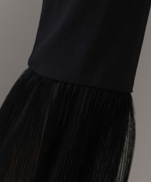 A part by(アパートバイ)の「ソデチュールプリーツプルオーバー_長袖(Tシャツ/カットソー・レディース・ブラック/ライトグレー/オフホワイト・FREE)」の9枚目の写真