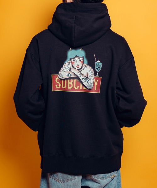 Subciety(サブサエティ)の「innocence hoodie(ベスト・メンズ・ブラック/オリーブ/グレー・MEDIUM/LARGE/X-LARGE/XX-LARGE/SMALL)」の2枚目の写真