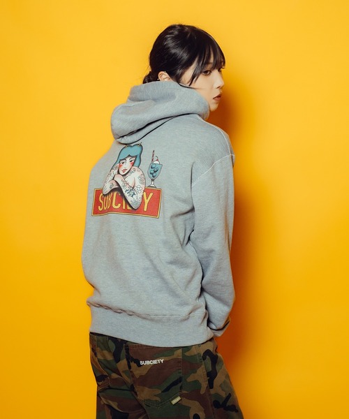 Subciety(サブサエティ)の「innocence hoodie(ベスト・メンズ・ブラック/オリーブ/グレー・MEDIUM/LARGE/X-LARGE/XX-LARGE/SMALL)」の13枚目の写真