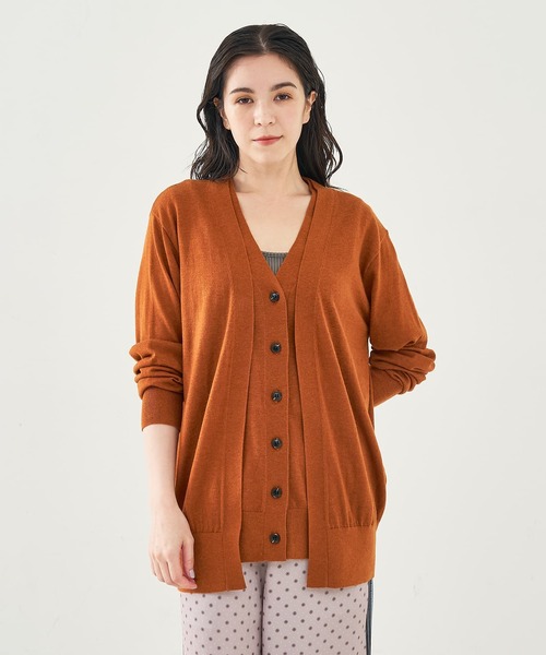 collex（コレックス）の「レイヤードカーディガン（カーディガン/ボレロ・レディース・ブルー/ブラウン/ブラック・フリー）」の10枚目の写真