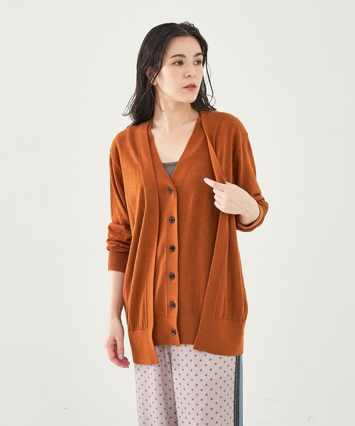 collex（コレックス）の「レイヤードカーディガン（カーディガン/ボレロ・レディース・ブルー/ブラウン/ブラック・フリー）」の11枚目の写真