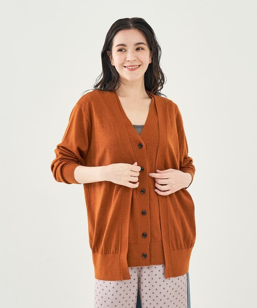 collex（コレックス）の「レイヤードカーディガン（カーディガン/ボレロ・レディース・ブルー/ブラウン/ブラック・フリー）」の12枚目の写真