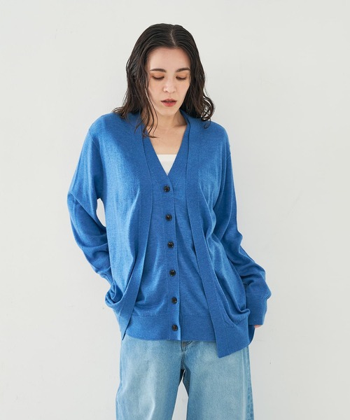 collex（コレックス）の「レイヤードカーディガン（カーディガン/ボレロ・レディース・ブルー/ブラウン/ブラック・フリー）」の13枚目の写真