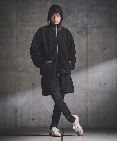 GLIMCLAP(グリムクラップ)の「mj11099-Fluffy Zip-Up Jacket - Poodle Faux Fur プードルファージャケット(192-056-gla-cf)(その他アウター・メンズ・ブラック系その他/キャメル/チャコール・S/M/L)」の7枚目の写真