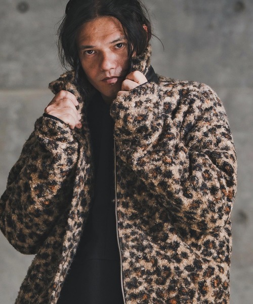 GLIMCLAP(グリムクラップ)の「mj11099-Fluffy Zip-Up Jacket - Poodle Faux Fur プードルファージャケット(192-056-gla-cf)(その他アウター・メンズ・ブラック系その他/キャメル/チャコール・S/M/L)」の10枚目の写真