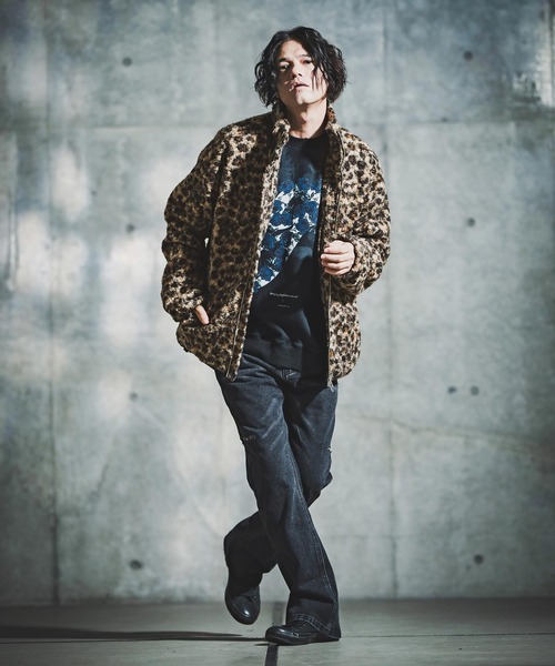 GLIMCLAP(グリムクラップ)の「mj11099-Fluffy Zip-Up Jacket - Poodle Faux Fur プードルファージャケット(192-056-gla-cf)(その他アウター・メンズ・ブラック系その他/キャメル/チャコール・S/M/L)」の12枚目の写真