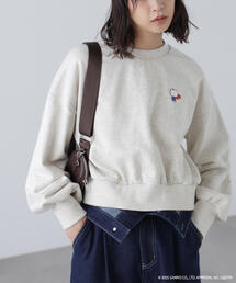 FREE'S MART（フリーズマート）の「◆【HELLO KITTY】サンリオキャラクターズコラボ SHORT SWEAT ショートスウェット 胸KITTY×背面LOGO（Tシャツ/カットソー）」