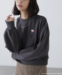 FREE'S MART（フリーズマート）の「◆【HELLO KITTY】サンリオキャラクターズコラボ SHORT SWEAT ショートスウェット 胸KITTY×背面LOGO（Tシャツ/カットソー・レディース）」