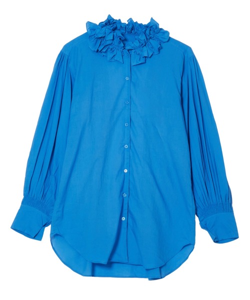 crinkle crinkle crinkle】cotton frill collar shirts/コットンフリル