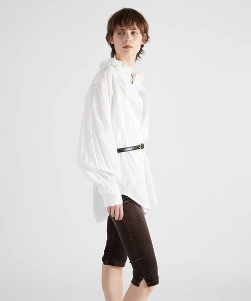 セール】【crinkle crinkle crinkle】cotton frill collar shirts