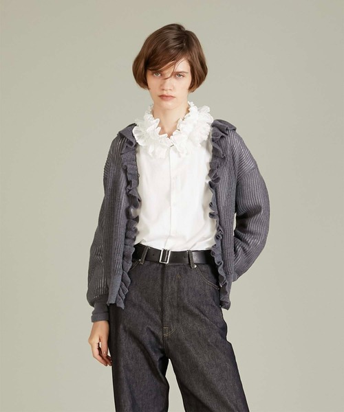 crinkle crinkle crinkle コットンフリルカラーシャツ crinkle crinkle crinkle】cotton frill collar shirts/コットン