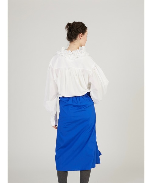 crinkle crinkle crinkle】cotton frill collar shirts/コットンフリル