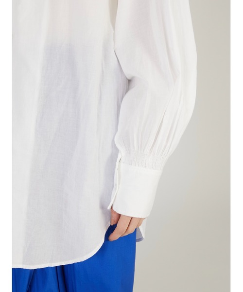 crinkle crinkle crinkle(クリンクルクリンクルクリンクル)の「【crinkle crinkle crinkle】cotton frill collar shirts/コットンフリルカラーシャツ(シャツ/ブラウス・レディース・ブラック/ホワイト/ブルー/レッド・FREE)」の21枚目の写真