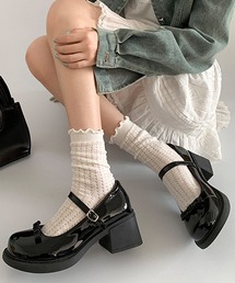 Nia（ニア）の「Nia(ニア)/厚底ヒール　クラシカルリボンローファー（ローファー）」