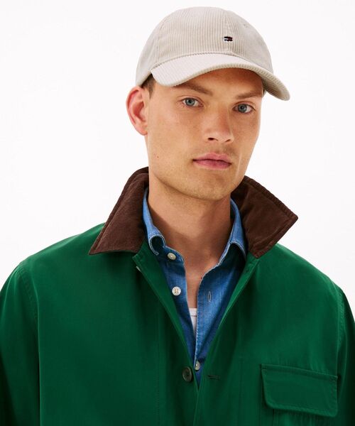 TOMMY HILFIGER(トミーヒルフィガー)の「フラッグロゴ6パネルコーデュロイキャップ(キャップ・メンズ・ベージュ/ブラック/ブラウン・FREE)」の6枚目の写真