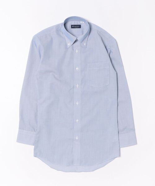 TOKYO SHIRTS(トウキョウシャツ)の「形態安定ノンアイロン ボタンダウン 長袖ビジネスワイシャツ(ビジネスシャツ・メンズ・ブルー・首回り39cm-裄丈80cm/首回り39cm-裄丈84cm/首回り41cm-裄丈82cm/首回り41cm-裄丈86cm/首回り42cm-裄丈82cm/首回り42cm-裄丈86cm/首回り43cm-裄丈82cm/首回り43cm-裄丈86cm/首回り37cm-裄丈80cm/首回り37cm-裄丈84cm)」の6枚目の写真