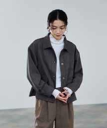 milli de l'air Suede-Like Boxy Blouson/スエードライクボクシーブルゾン
