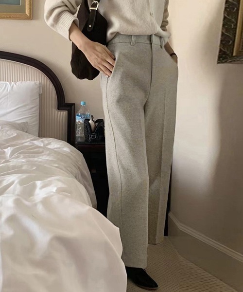 ReRe(リリ)の「サイドポケットセンタープレスパンツ(その他パンツ・レディース・カーキ/チャコール/ベージュ・MEDIUM)」の16枚目の写真