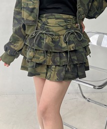 AS KNOW AS plus | ♪リボンとティアードミニスカート セットアップ対応(スカート)