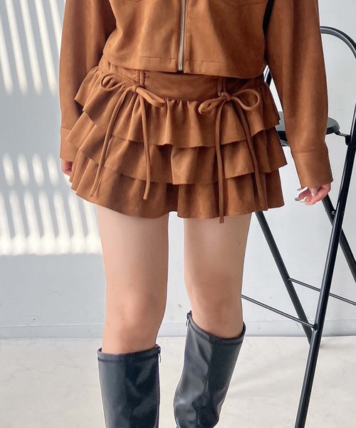 セール】♪リボンとティアードミニスカート セットアップ対応