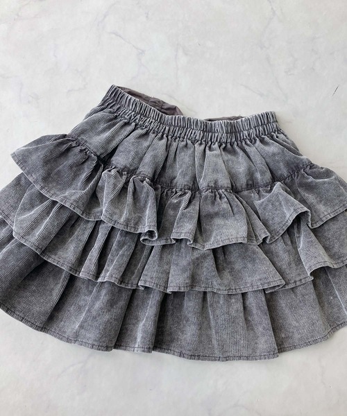 AS KNOW AS plus（アズノゥアズプラス）の「♪リボンとティアードミニスカート セットアップ対応（スカート・レディース・ブラック系1/キャメル/スミクロ/ブラック系/ブラウン/サックスブルー系/カモフラージュ/ブラック系2/ネイビー系・FREE）」の15枚目の写真