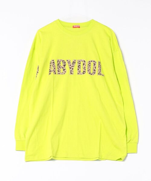 BABYDOLL(ベビードール)の「親子お揃い BIGヒョウ柄ロゴタイプロンT 1055A(Tシャツ/カットソー・レディース・ブラック/ホワイト/ピンク系その他7/グリーン系その他7・S/M/L/XL)」の3枚目の写真