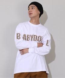 BABYDOLL | 親子お揃い BIGヒョウ柄ロゴタイプロンT 1055A(Tシャツ/カットソー)