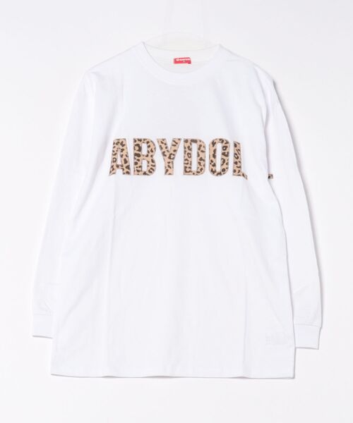 BABYDOLL(ベビードール)の「親子お揃い BIGヒョウ柄ロゴタイプロンT 1055A(Tシャツ/カットソー・レディース・ブラック/ホワイト/ピンク系その他7/グリーン系その他7・S/M/L/XL)」の7枚目の写真