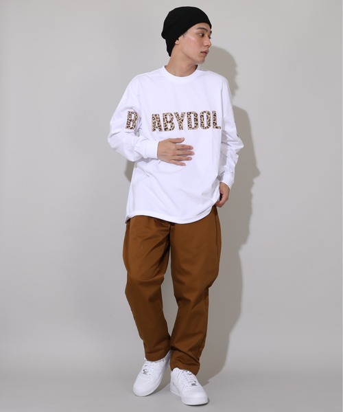 BABYDOLL(ベビードール)の「親子お揃い BIGヒョウ柄ロゴタイプロンT 1055A(Tシャツ/カットソー・レディース・ブラック/ホワイト/ピンク系その他7/グリーン系その他7・S/M/L/XL)」の8枚目の写真