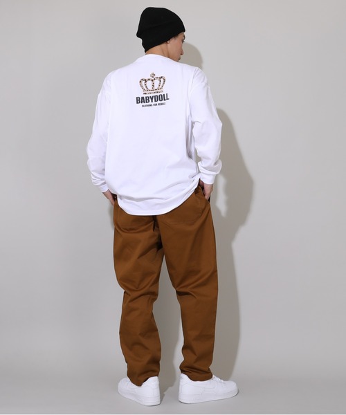 BABYDOLL(ベビードール)の「親子お揃い BIGヒョウ柄ロゴタイプロンT 1055A(Tシャツ/カットソー・レディース・ブラック/ホワイト/ピンク系その他7/グリーン系その他7・S/M/L/XL)」の9枚目の写真