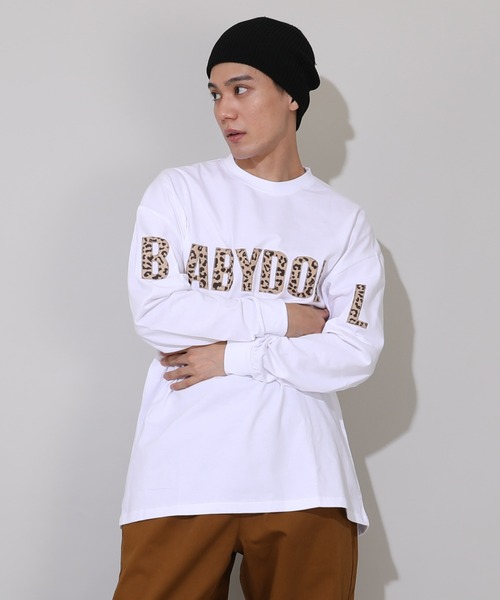 BABYDOLL(ベビードール)の「親子お揃い BIGヒョウ柄ロゴタイプロンT 1055A(Tシャツ/カットソー・レディース・ブラック/ホワイト/ピンク系その他7/グリーン系その他7・S/M/L/XL)」の11枚目の写真