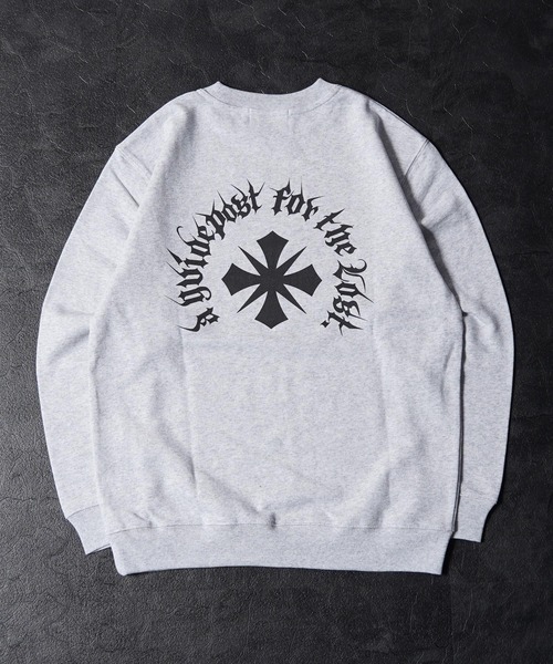 GUIDER(ガイダー)の「【GUIDER】クロス スウェット シャツ / Cross Sweat Shirt(スウェット・メンズ・ブラック/ホワイト系・S/M/L)」の3枚目の写真