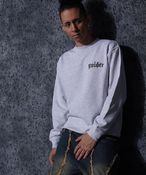 GUIDER(ガイダー)の「【GUIDER】クロス スウェット シャツ / Cross Sweat Shirt(スウェット・メンズ・ブラック/ホワイト系・S/M/L)」の6枚目の写真