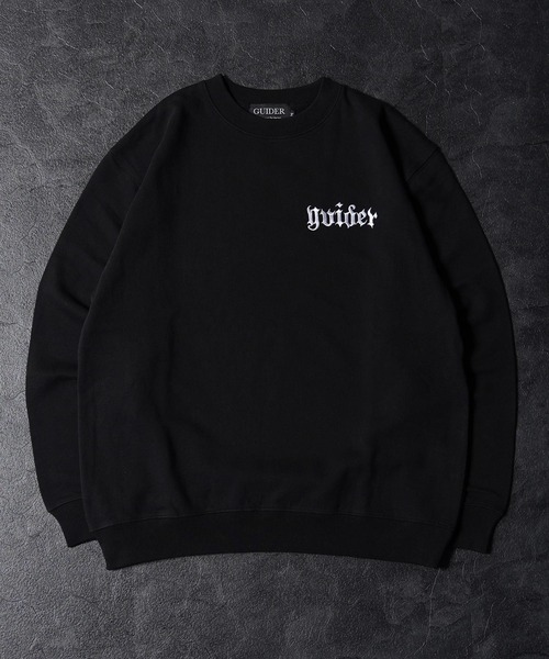 GUIDER(ガイダー)の「【GUIDER】クロス スウェット シャツ / Cross Sweat Shirt(スウェット・メンズ・ブラック/ホワイト系・S/M/L)」の19枚目の写真