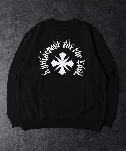 GUIDER(ガイダー)の「【GUIDER】クロス スウェット シャツ / Cross Sweat Shirt(スウェット・メンズ・ブラック/ホワイト系・S/M/L)」の9枚目の写真
